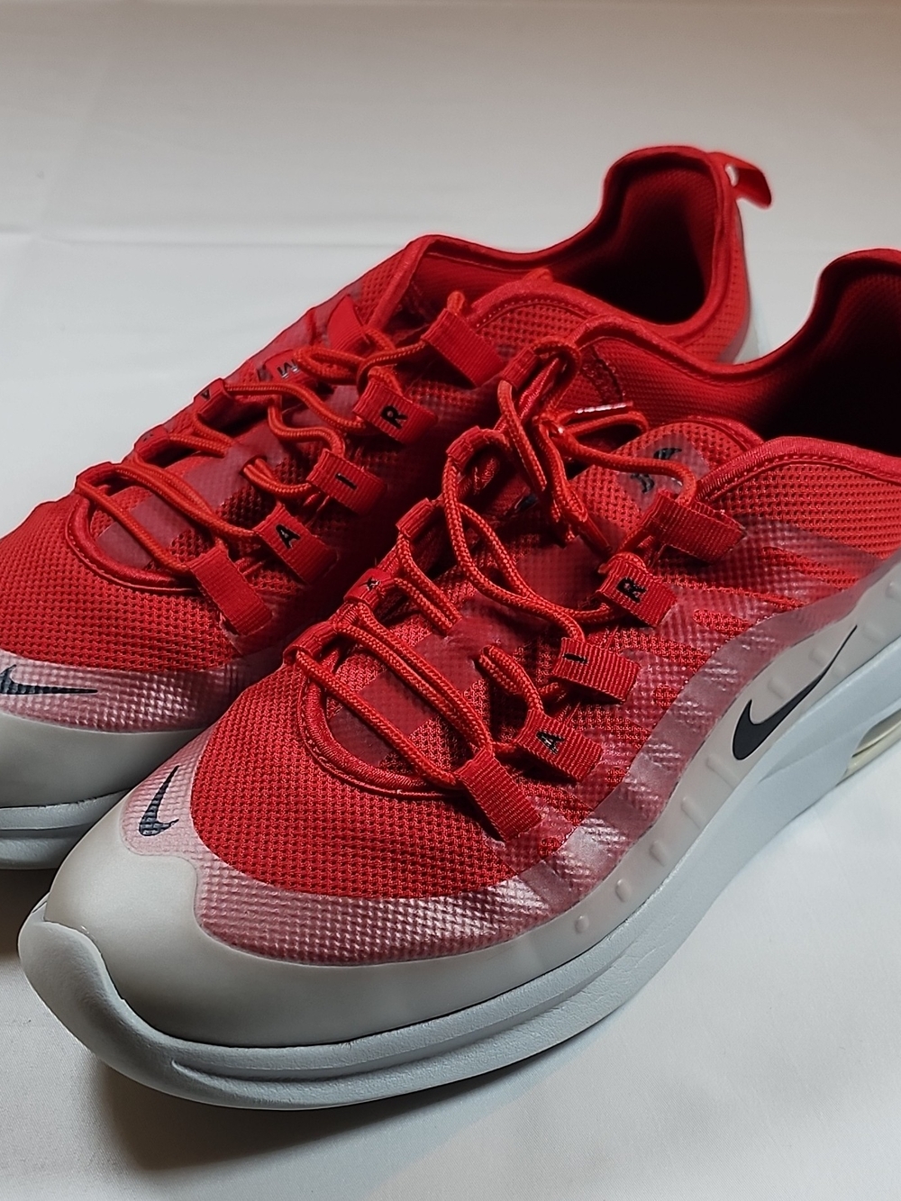 Nike Air Max Axis Mens Low Top Lace Up University Red Platinum 10.5